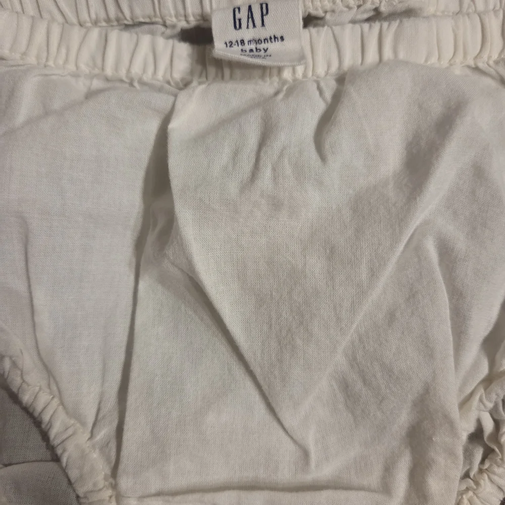 GAP Blue and White Striped Dress with Pink Accents